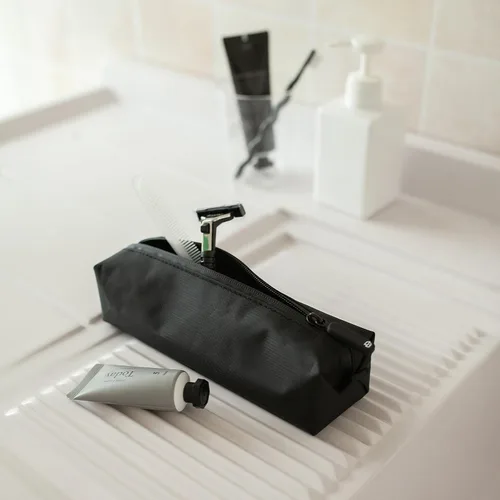 Miniatura 8 de Comfyable Neceser pequeño para hombres, mini bolsa delgada para cepillos de dientes, bolsa de kit Dopp
