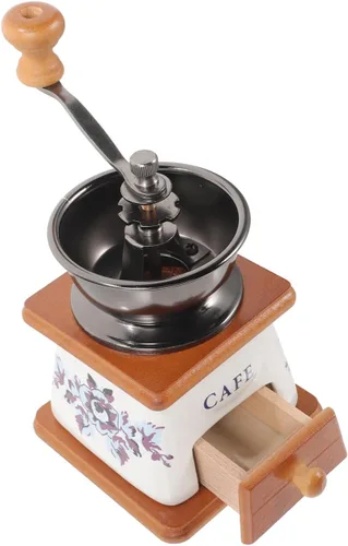 Miniatura 6 de KICHOUSE Elegante máquina de café manual molinillo de cerámica molinillo de grano de café Mini molinillo de pimienta que ahorra espacio para cocina
