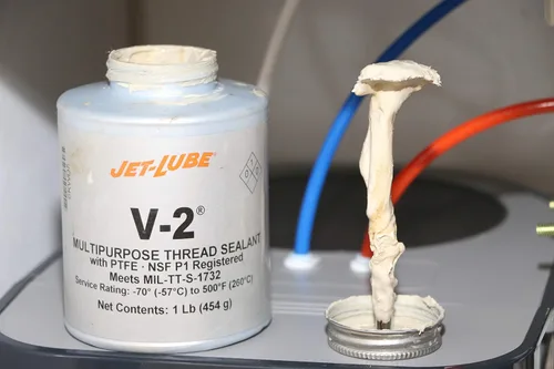 Miniatura 4 de Jet-Lube V-2 - Multiuso Sellador de roscas Contaisn PTFE Grado militar Grado alimenticio Aplicaciones automotrices Certificado ecológico
