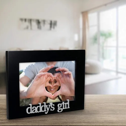 Miniatura 5 de Malden International Designs 4305-46 Daddy's Girl Expressions - Marco de fotos, 4 x 6 pulgadas, color negro