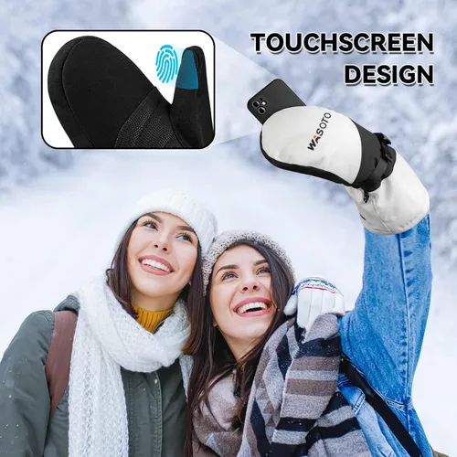 Miniatura 6 de Heated Mittens Gloves for Women Men 7.4V Battery 22.2Wh Electric Rechargeable Waterproof Ski Gloves for Winter Outdoor Work Skiing Snowboarding