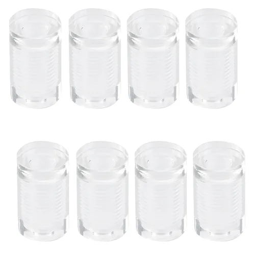Miniatura 20 de Antrader Paquete de 12 Soportes Separadores de Vidrio de Acero Inoxidable de 3/4" x 1-1/5", Separadores de Pared Clavos de Ferretería Publicitarios