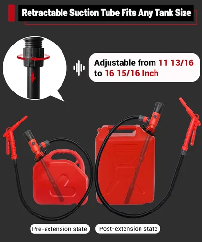 Miniatura 4 de FUELIO Bomba de transferencia de combustible mejorada 2025 – Bomba de gas de carga USB a prueba de fugas para lata de gasolina – Bomba portátil