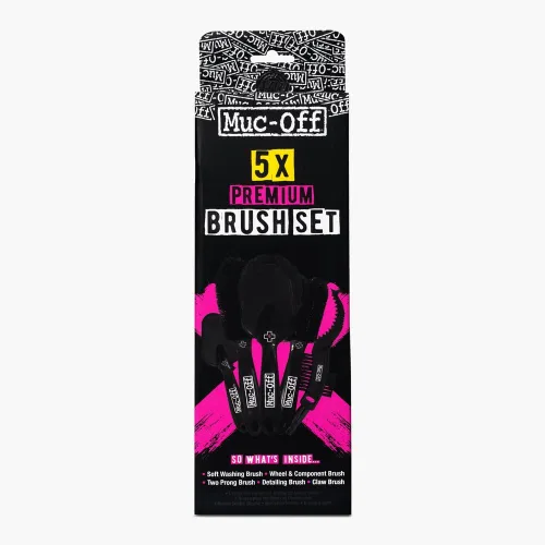 Miniatura 3 de Muc-Off 206 - Kit de cepillos de 5 piezas de alta calidad, incluye 5 cepillos de limpieza de bicicleta con cerdas de nailon duraderas y asas