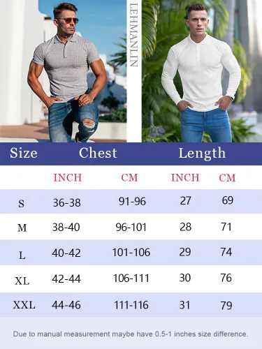 Miniatura 6 de Camisas elásticas musculares para hombre, de manga largacorta, camisetas de algodón ajustadas