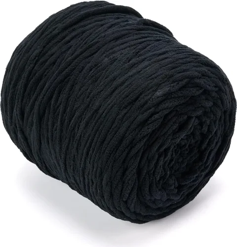 Miniatura 25 de Hilo de Chenilla Grueso para Tejer/Crochet Manta de Bebé, Hilo Elegante para Amigurumi #6 Súper Voluminoso Extra Grueso Suave Esponjoso Hilo Grande
