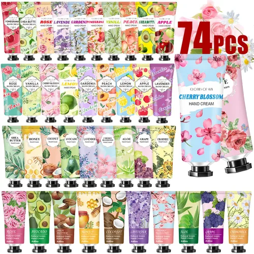 Miniatura 8 de Paquete de 20 Set de Regalos de Crema de Manos, Loción de Manos para Manos Secas, Rellenos de Calcetines para Mujeres, Regalos de Agradecimiento