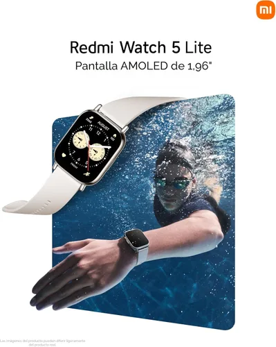 Miniatura 7 de XIAOMI Redmi Watch 5 Lite Global 1.96" AMOLED Hasta 18 días de batería GNSS Micrófono dual 150+ modos de entrenamiento Resistencia al agua 5ATM