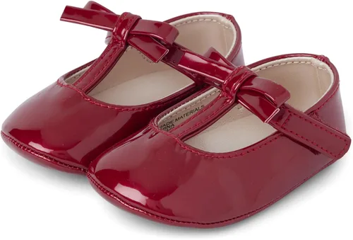 Miniatura 2 de Gymboree Zapatos planos de ballet con lazo rojo para niños unisex