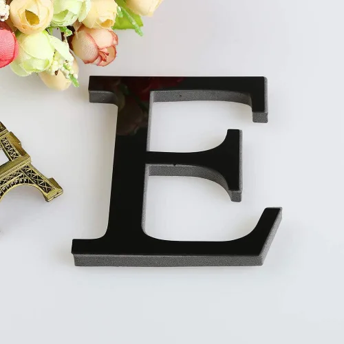 Miniatura 23 de Pegatinas de pared para pared, calcomanías para el hogar, 26 letras 3D, calcomanías de arte acrílico, decoración del hogar Y