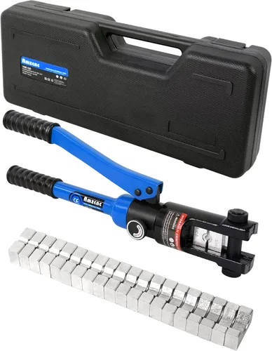 Miniatura 12 de AMZCNC Herramienta de Prensado Hidráulico y Cortador de Cable Herramienta de Prensado de Terminal de Cable Hidráulico 10 TON USA 12 AWG a 00 (2/0)
