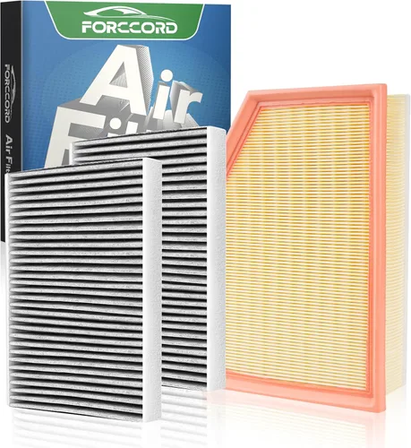 Miniatura 26 de Combo de Filtro de Aire de Cabina y Motor Forccord Compatible con Honda Civic 2016-2025 2026 2.0L, HR-V 2023-2026 2.0L Filtro de Cabina de Carbón