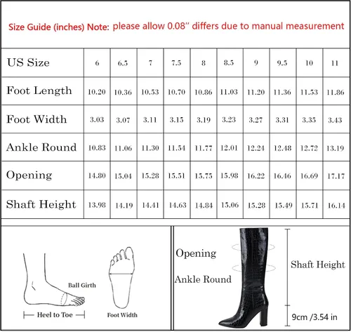 Miniatura 8 de Modatope Botas altas hasta la rodilla para mujer, botas altas de equitación para mujer, botas largas de pantorrilla, botas GoGo, botas gruesas