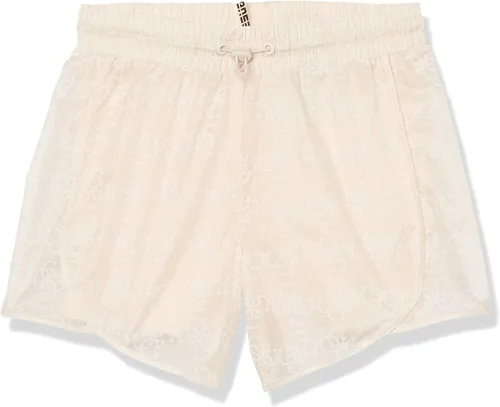 GUESS Pantalones cortos ligeros con logotipo grande para niña