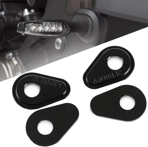 4 adaptadores de señal de giro de motocicleta negros para MT09 FZ 09 MT07 2014-2022 Tenere 700 2019-2021 MT-09 Tracer 900 XSR 900 YZFR3 R6 R7 2015