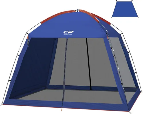 Miniatura 12 de CAMPROS CP Tienda de campaña de casa con pantalla de 10 x 10 pies, toldo con malla de pantalla de malla para patios, actividades de camping al aire