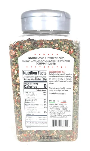 Miniatura 2 de Aglio Olio Pepperoncino Mezcla de espaguetis condimentos con chiles perejil sal y ajo Tradizione Italiana 8.8oz