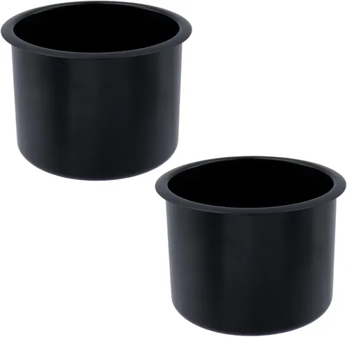 Miniatura 15 de Dnyta 4 piezas de 3.8 x 2.6 pulgadas de plástico negro para asiento de automóvil, soporte de vaso de repuesto para sofá, barco, camión, automóvil