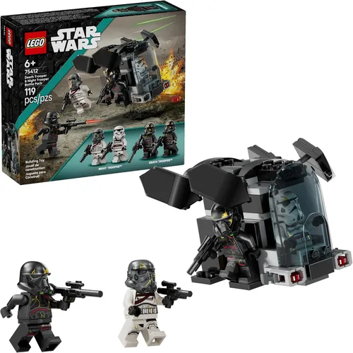 LEGO Star Wars Paquete de soldados Death Trooper y Night Trooper para niños - Set de construcción para juego de rol - Kit de modelo de la serie