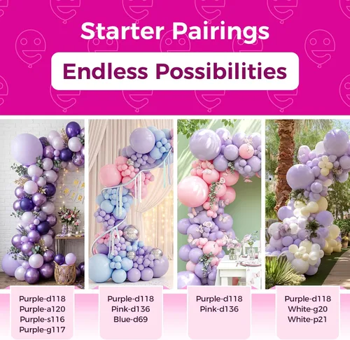 Miniatura 63 de Bezente - Globos de 5 pulgadas de látex redondos pequeños para revelación de género, despedidas de soltera, cumpleaños, bodas y aniversarios, aptos