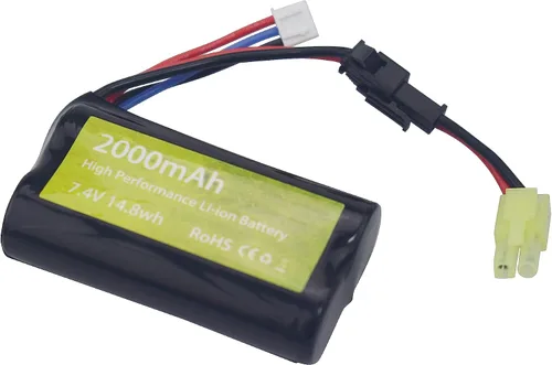 Miniatura 9 de Batería de iones de litio de 7.4 V 2000 mAh con enchufe SM-2P con cargador 2 en 1 para skytech H101 H103 H105 RC barco y MN D90/91, MN 99/99s RC Car