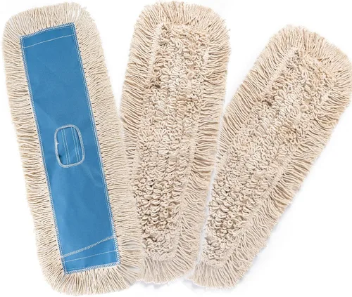 Miniatura 62 de Matthew Cleaning - Cabezales de repuesto lavables de algodón de resistencia industrial de 24 pulgadas para uso residencial y comercial, ajuste a Azul