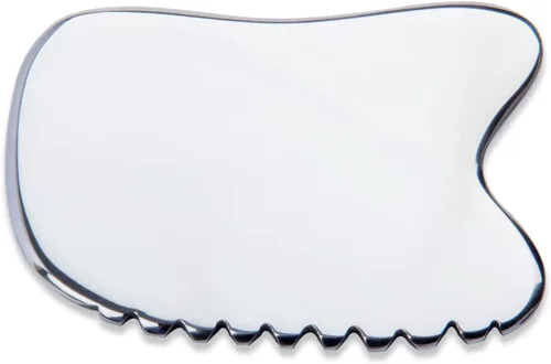 wuyaoyao Herramienta facial Gua Sha de acero inoxidable de 4 filos, herramienta de masaje de raspado Gua Sha, herramientas para anticelulitis,