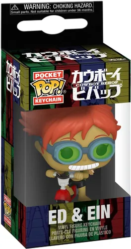 Miniatura 2 de Funko Pop! Llavero Cowboy Bebop - Edward en scooter con EIN