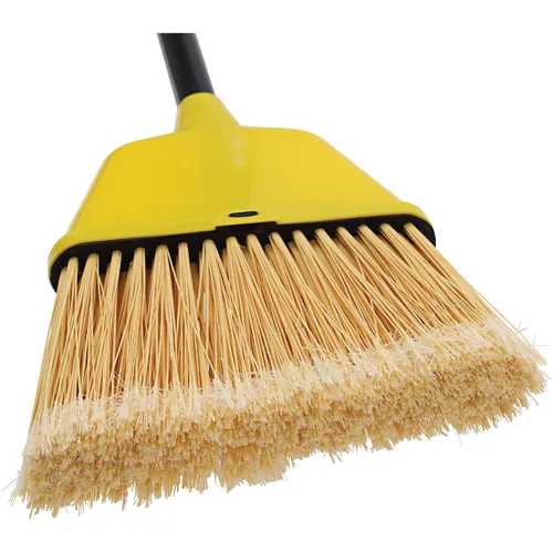 Miniatura 6 de Escoba de ángulo con cerdas de alto rendimiento, 9 pulgadas de ancho, amarillo, Amarillo, 1