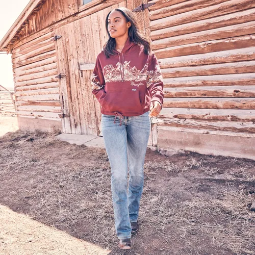 Miniatura 4 de Wrangler Jeans para mujer Cash de tiro medio con dobladillo ventilado Ultimate Riding