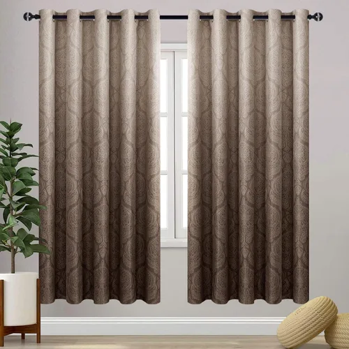 Miniatura 69 de DWCN - Cortinas blackout para dormitorio, diseño de damasco con aislamiento térmico y ojales, para sala de estar, juego de 2 paneles de cortina Gris