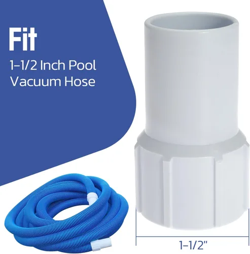 Miniatura 2 de Manguito de manguera de piscina roscada de 1-1/2 pulgadas, manguera de vacío para piscina, manguito de repuesto para heridas en espiral, extremos