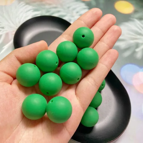 Miniatura 4 de Abalorios de silicona, 30 piezas de 19 mm de abalorios redondos de silicona para hacer llaveros, pulseras, collares, aretes, joyas, manualidades DIY