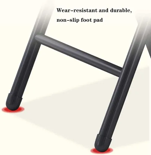 Miniatura 6 de Folding Chairs Silla de escritorio acolchada de poliuretano para muebles, silla de camping, silla de descanso plegable con marco de metal