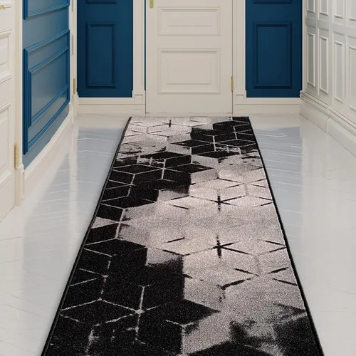 Miniatura 13 de CreativeDeco Alfombra de pasillo hecha a medida de pelo bajo con respaldo de goma para cocina, vestíbulo, pasillo, entrada, elige tu longitud