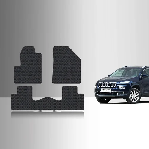 TOUGHPRO Juego de accesorios de alfombrillas (primera fila + 2da fila) compatibles con Jeep Cherokee para todo tipo de clima, resistente (fabricado
