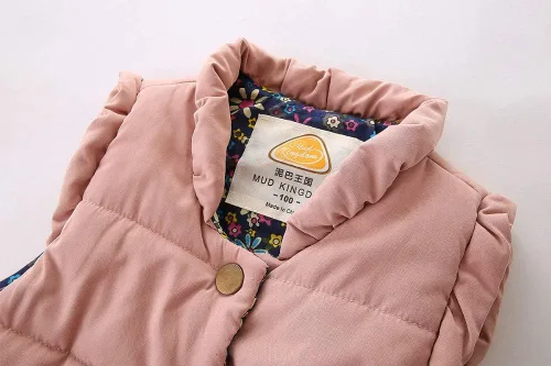 Miniatura 6 de Mud Kingdom Chalecos para niñas pequeñas, ropa de abrigo ligera y linda floral