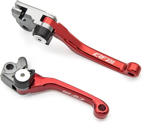 Miniatura 13 de Krace Juego de palancas de freno y embrague pivotantes CNC para motocross de bicicleta de tierra compatible con YZ80/85 2001 2002 2003 2004 2005