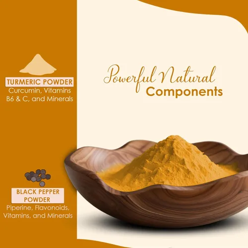 Miniatura 5 de minature Polvo de raíz de cúrcuma con pimienta negra, 8.01 oz (8 onzas) Pure Curcuma Longa & Piper Nigrum Superalimento tradicional para cocinar