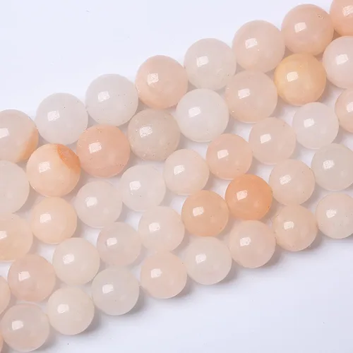 Miniatura 21 de Cuentas de jade verde chino natural, piedras preciosas, cuentas redondas sueltas para hacer joyas, pulsera DIY, collar, 8mm, 45 piezas, 15 pulgadas
