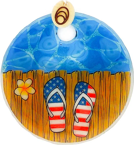Miniatura 9 de Adorno de tortuga marina para bebé - Vidrio fundido hecho a mano, decoración colgante de 2.5 pulgadas para ventanas, árbol de Navidad, colgante