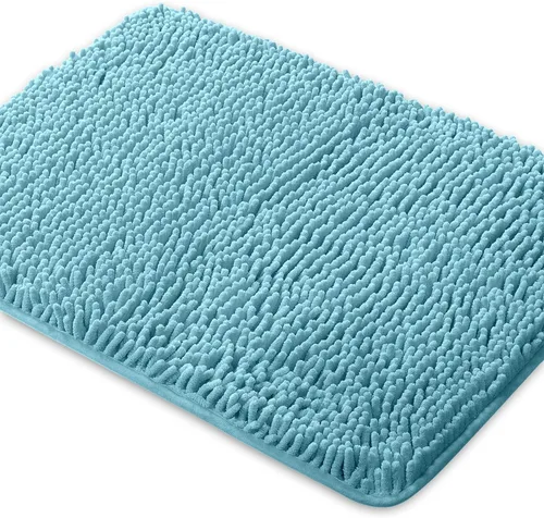 Miniatura 50 de Yeaban Alfombra de pasillo de baño de 24 x 72 pulgadas, antideslizante, alfombra de baño larga de felpilla gruesa, absorbente y lavable, alfombra
