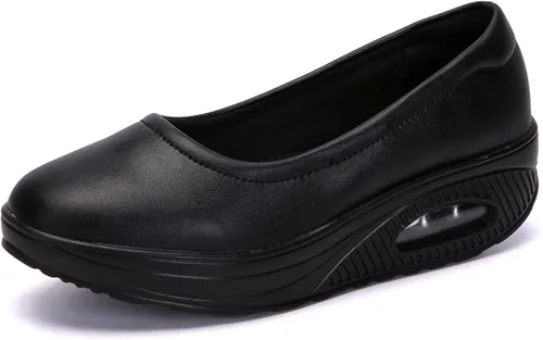Veroders Working Nurse Shoes Platform Sneakers - Women's Breathable Mary Jane Sneakers Lightweight Walking Sneakers Wedges Slip On Walking Shoes for
