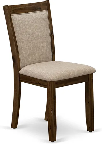 Miniatura 9 de East West Furniture F2MZ5-N04 - Juego de muebles de comedor de 5 piezas, incluye una mesa de comedor redonda con pedestal y 4 sillas tapizadas
