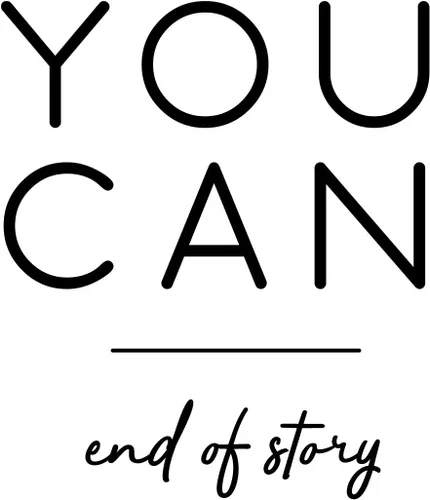 Miniatura 4 de Calcomanía de vinilo para pared, con texto en inglés «You Can End of Story», 25 x 22 pulgadas, citas motivacionales positivas para el hogar