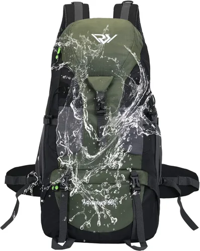 Miniatura 7 de Mochila de senderismo RuRu monkey de 50L, mochila ligera impermeable para camping al aire libre y viajes