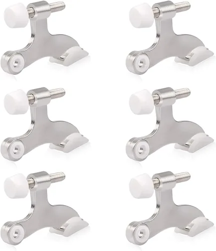 Miniatura 11 de HOMOTEK Paquete de 20 topes de puerta con pasador de bisagra, topes de bisagra para la parte superior de la puerta, tope de puerta ajustable de lujo