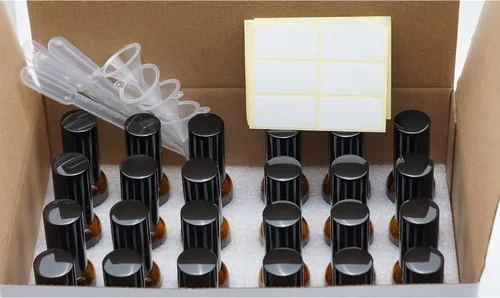 Miniatura 6 de YIZHAO Botellas de vidrio ámbar de 1 oz, con pequeño aerosol de niebla fina, tapa de metal, recargable para aceite esencial, viajes, limpieza