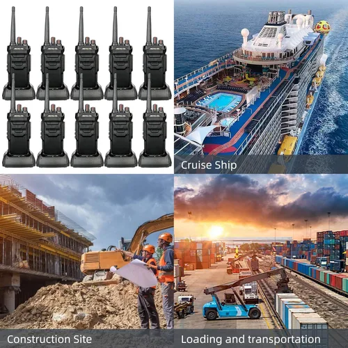 Miniatura 14 de Retevis RT48 Walkie Talkies impermeables con auricular, radio profesional y empresarial de 2 vías, radio bidireccional resistente, cargador de seis