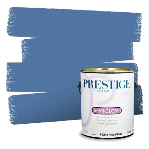 Miniatura 105 de Pintura Exterior + imprimación PRESTIGE, todo-en-uno, 1 galón, acabado mate, color comparable al Valspar* Royal Gray* VS151-Gris real